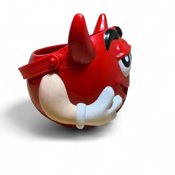 VTG M&M's Red Devil Halloween Candy Pail Container 1999 - Picture 2 of 8